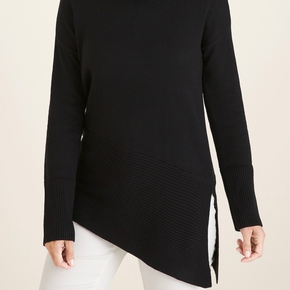 Asymmetrical Black Tunic